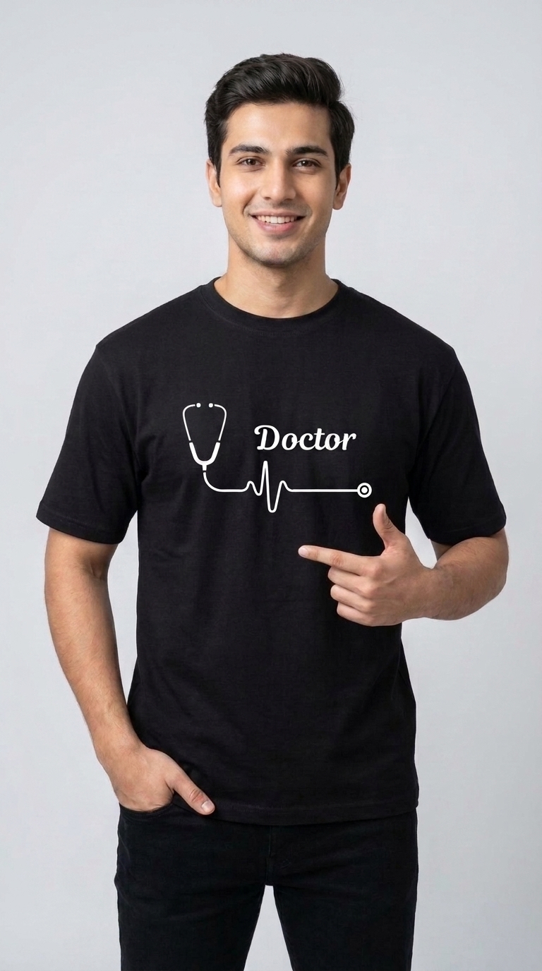 Dr Printed Oversized T Shirt (Unisex)