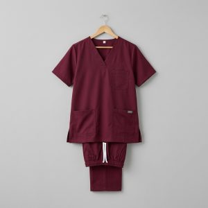 Burgundy Scrub Suit