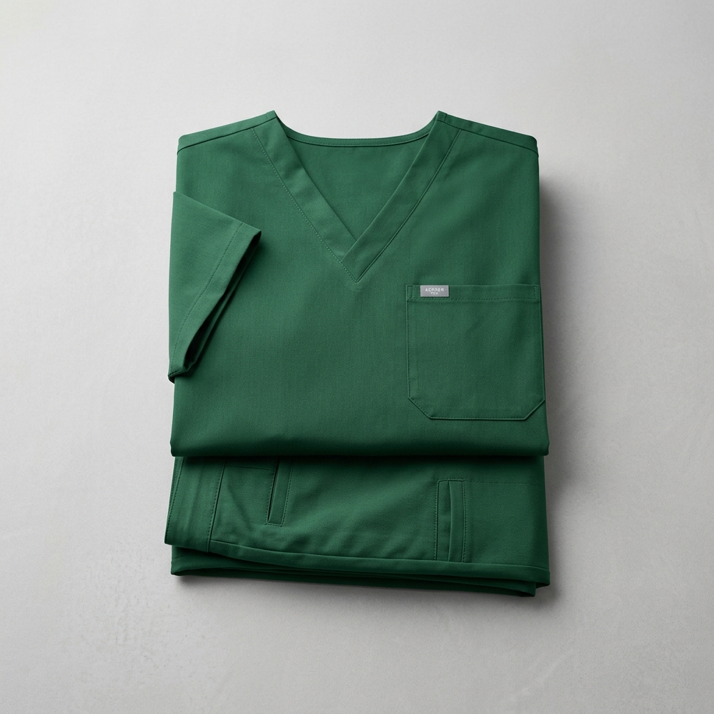 Hunter Green Scrub Suit